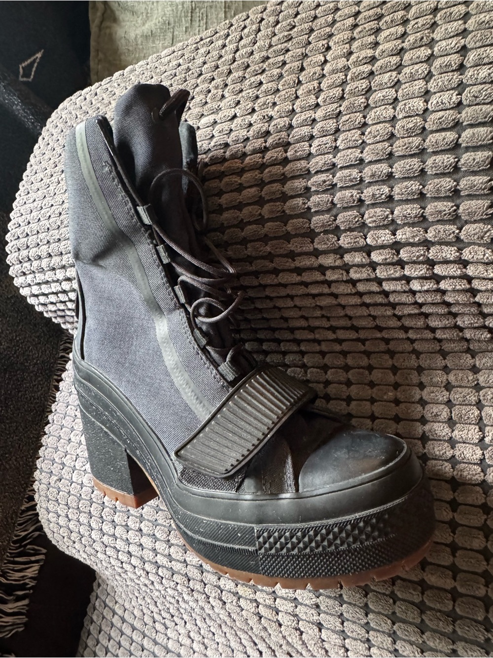 Converse Black Women's High-Top Canvas Sneaker - Picture 7 of 7
